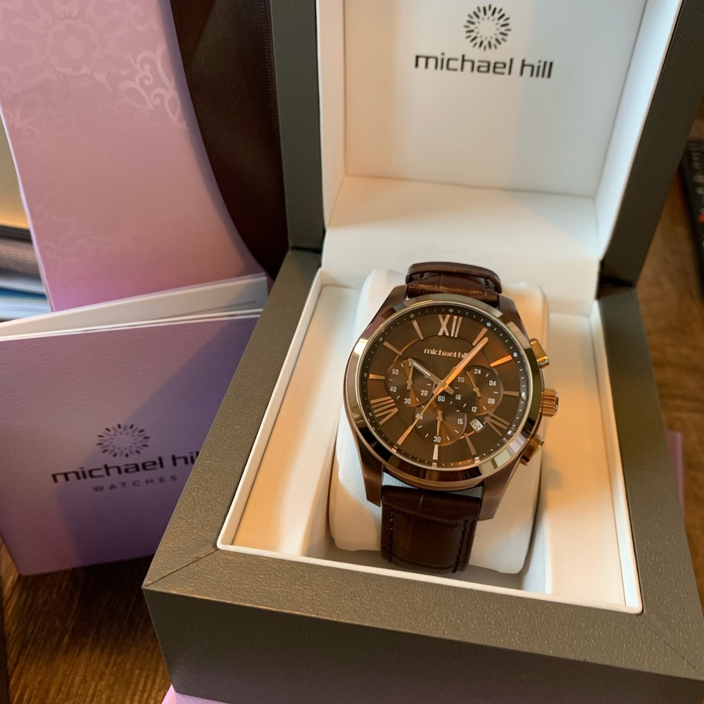 Michael Hill Brown Leather Watch